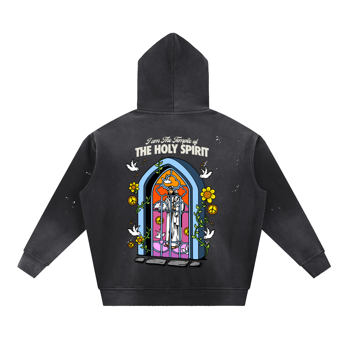 I Am the Temple of the Holy Spirit — Hoodie (Black)